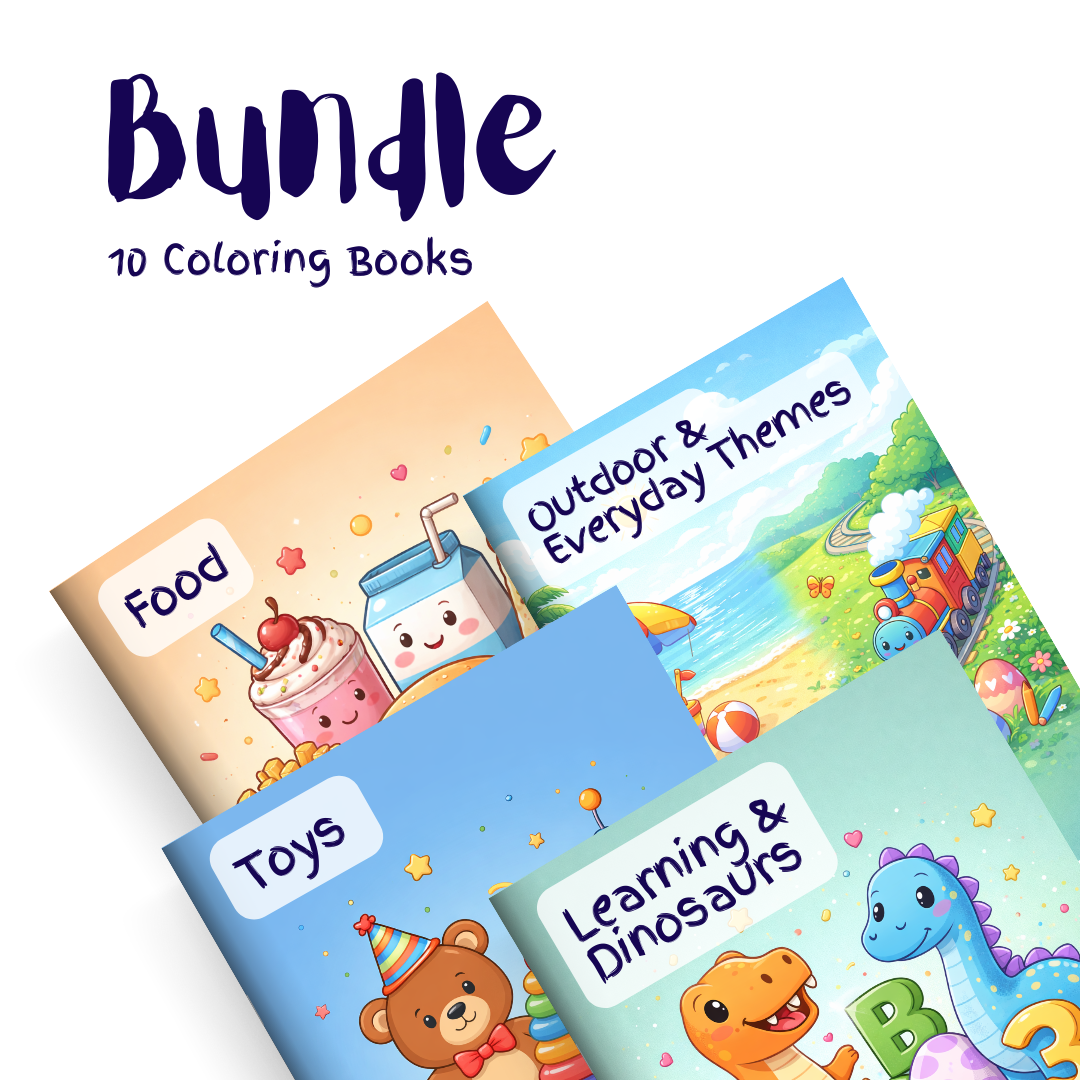 Play, Learn & Explore Bundle – 10 Coloring Books