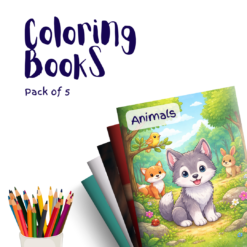 Animals – 5 Coloring Books