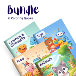 Learning, Animals & Playtime Bundle – 11 Coloring Books